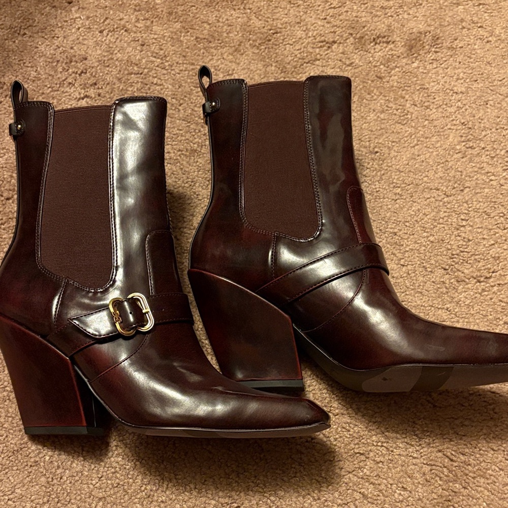 Nwob Sam Edelman Suzette Buckle Western Booties